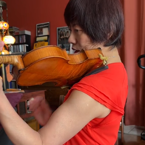 Premium Aluminum Alloy Violin Shoulder Rest – Adjustable & Comfortable Foam Pad