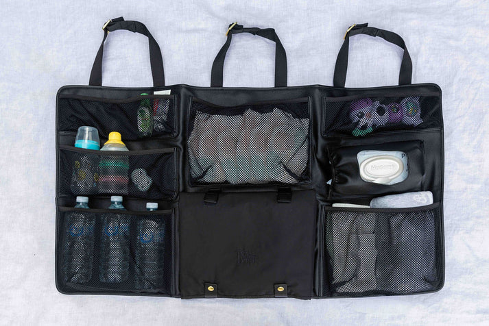 Original in-car baby changing table and storage organizer