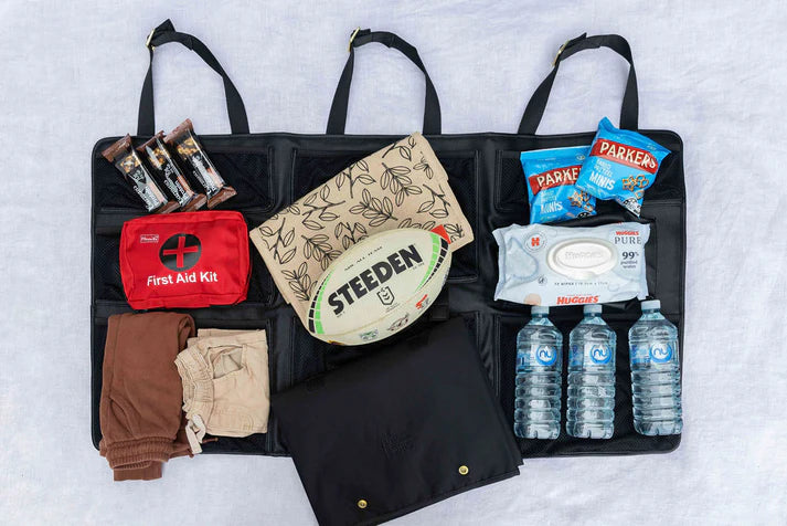 Original in-car baby changing table and storage organizer