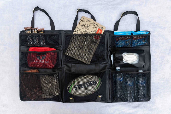 Original in-car baby changing table and storage organizer