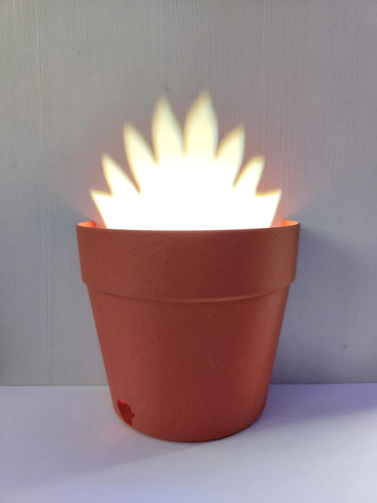 Light Projection Planter — 3D-Printed Creative Shadow &amp; Light Flower Pot