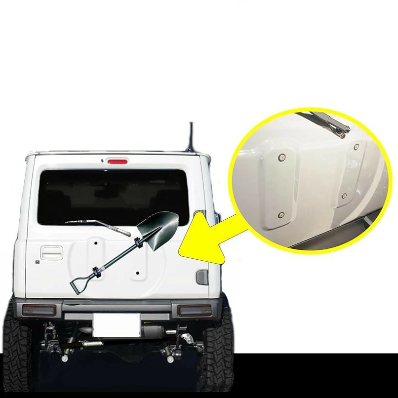 Compact Aluminum Shovel Holder (28–35 mm Diameter)