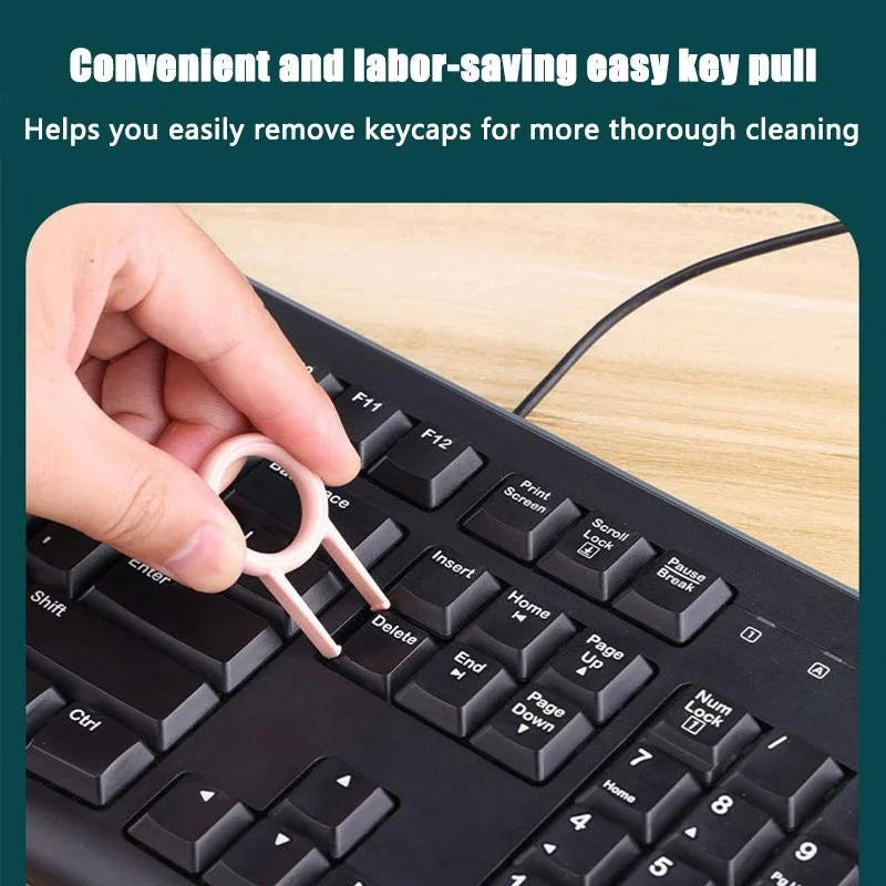 7-in-1 Bluetooth Keyboard, Earphone, and Cleaning Brush Set