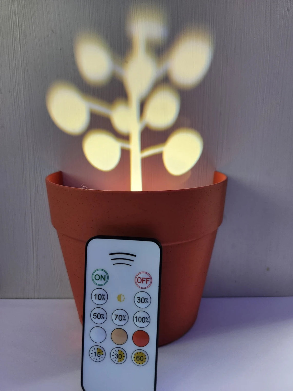 Light Projection Planter — 3D-Printed Creative Shadow &amp; Light Flower Pot