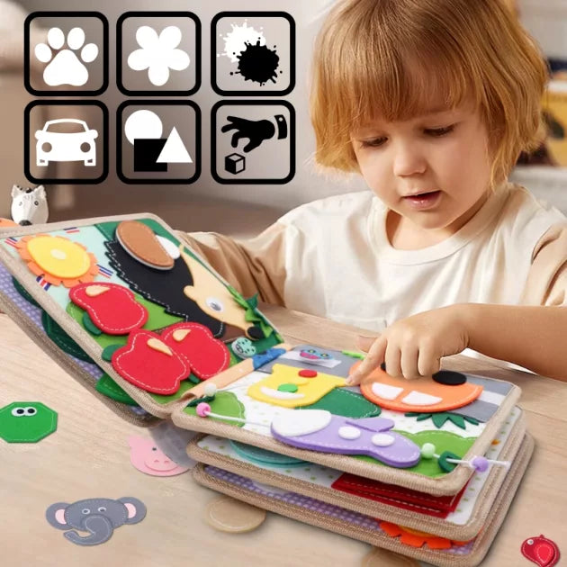 Felt Quiet Book — Children's Educational Activity Book (Ages 3-6)