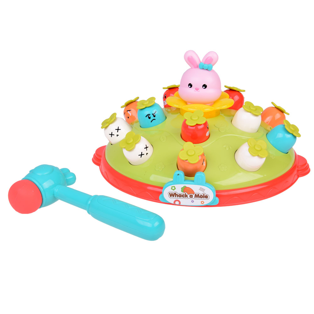 Game of hitting carrot skirts with a hammer