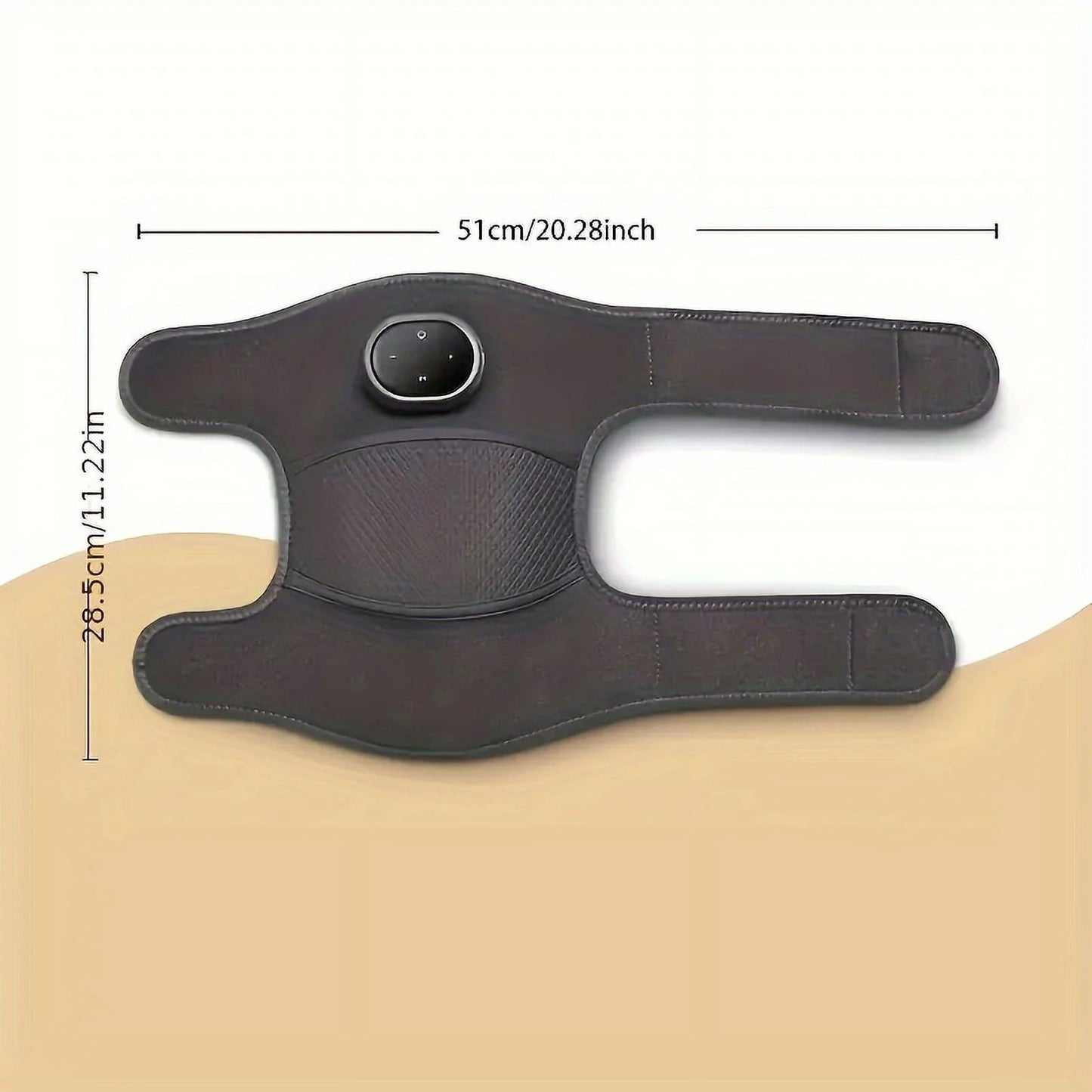 3-in-1 heated knee massager with vibrating heating pad