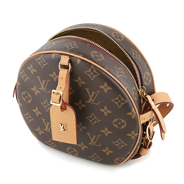 Mini hat box, genuine leather, excellent craftsmanship