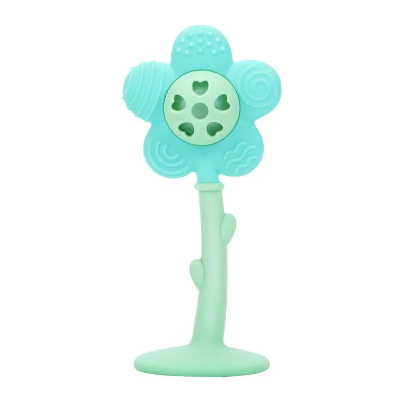 Baby Teether Rattle – 2-in-1 Silicone Teething & Soothing Toy