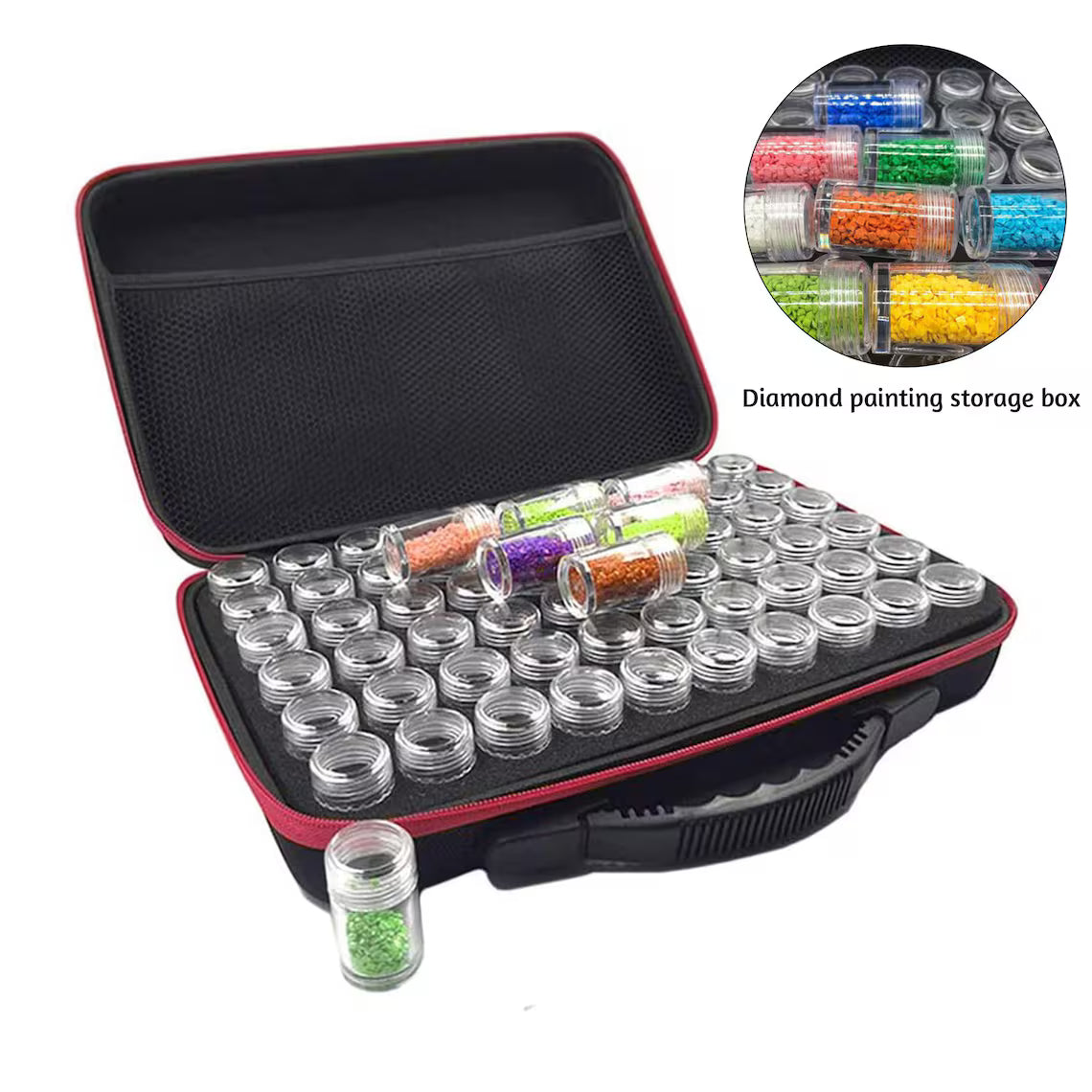 Diamond Painting Accessories Storage Box, Shockproof Bead Organizer, Suitable for Jewelry Beads