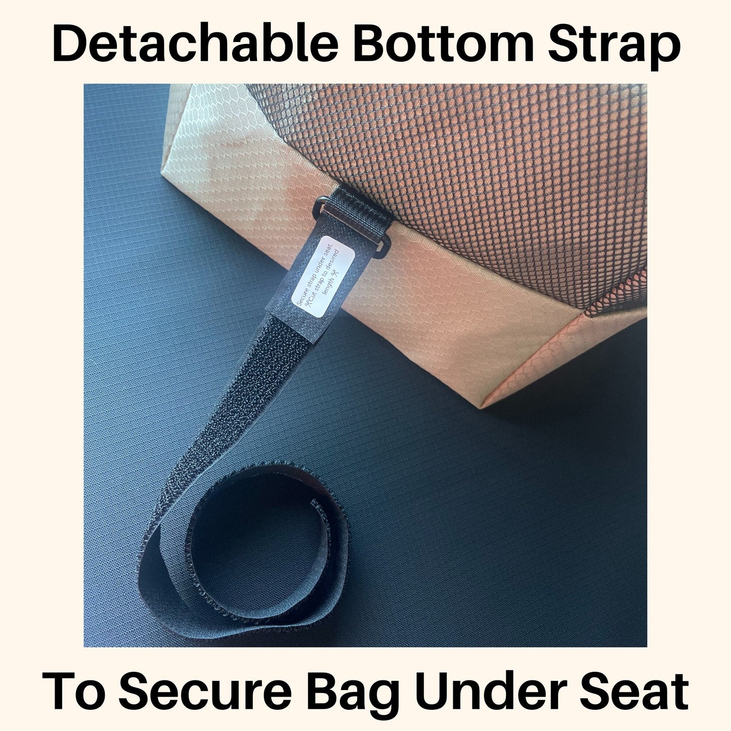 Seat back laundry bag