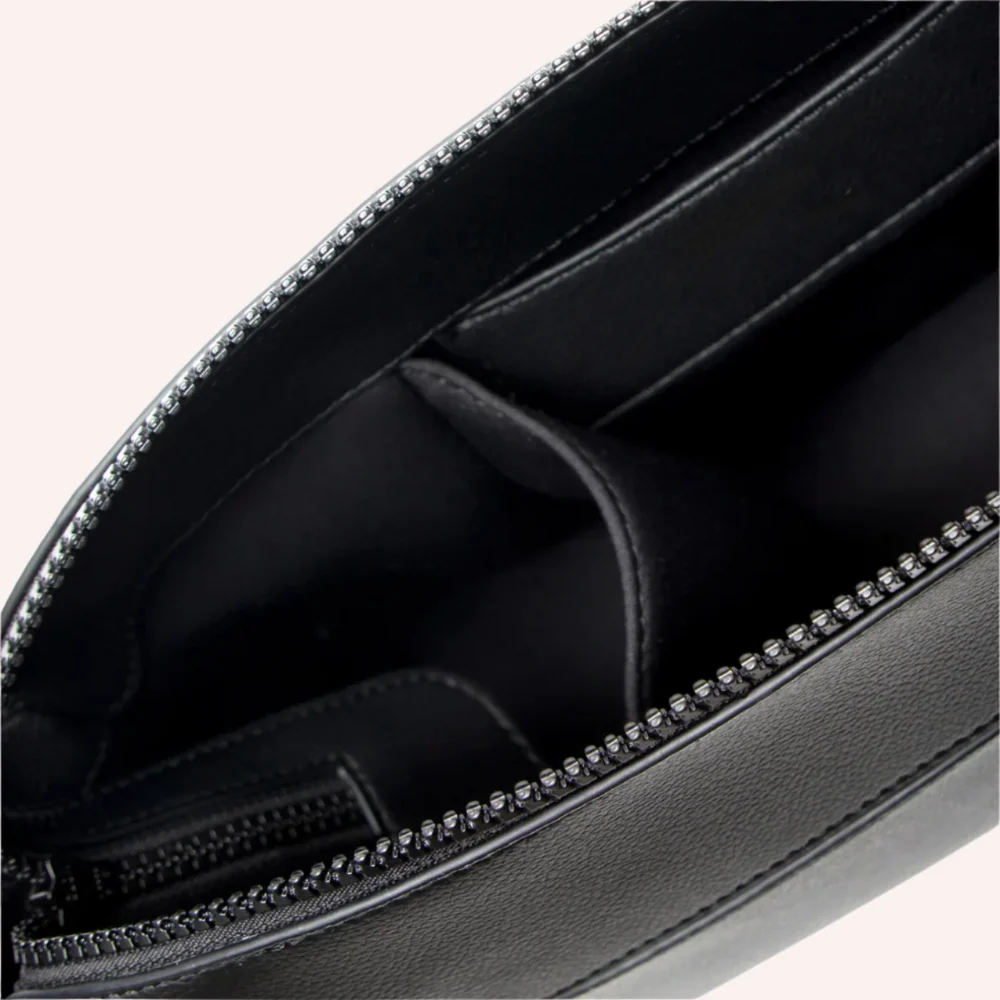 Stroller Organizer Bag – Vegan Leather Storage with Convertible Shoulder Strap