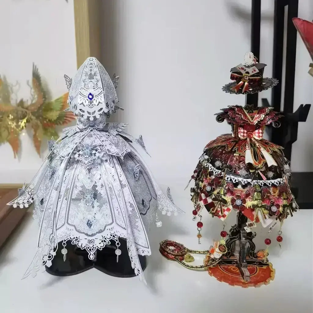 Lolita Wedding Dress 3D Metal Puzzle – Intricate DIY Model Kit