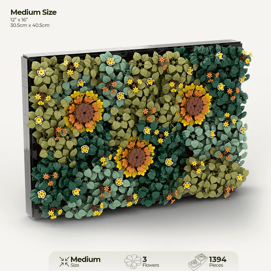 Sunflower Moss Garden: A Modern Interpretation of Nostalgic Brick Materials