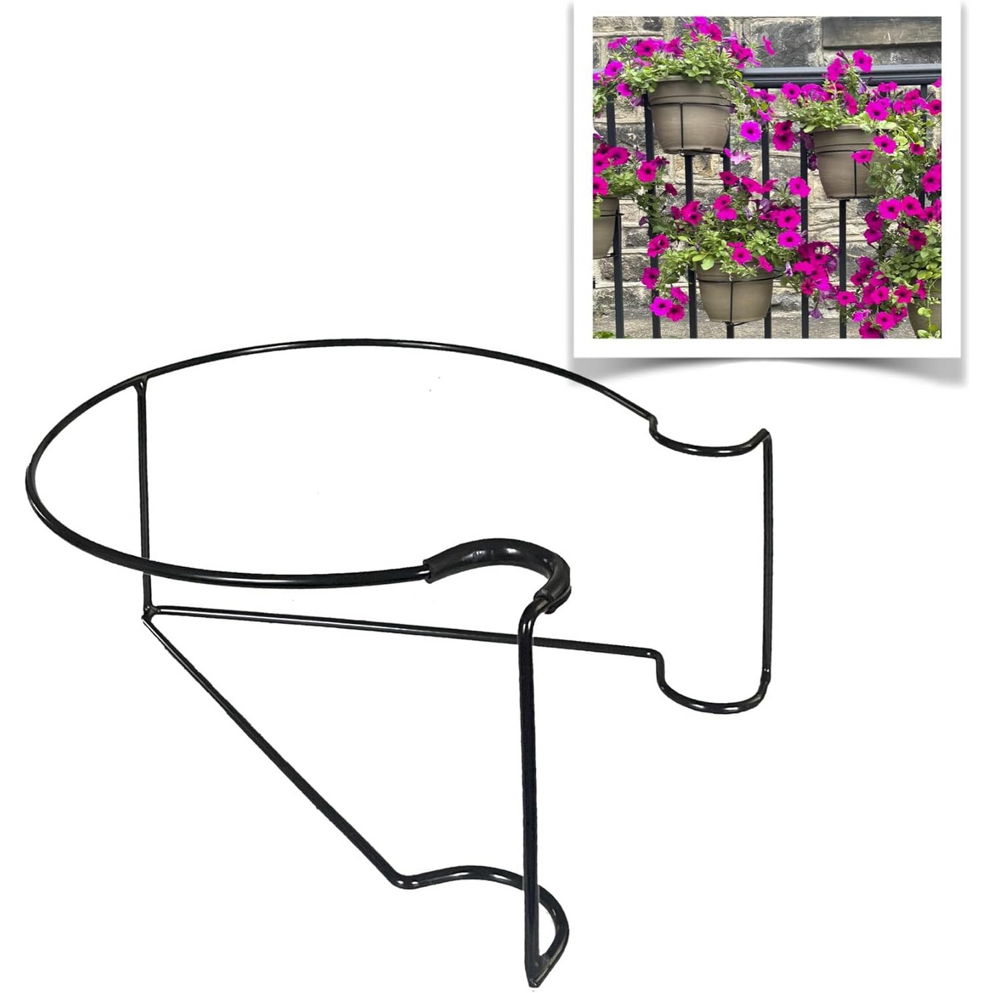 Floating Planter Clips – Adjustable Railing Hooks for Vertical Garden (3-Pack)