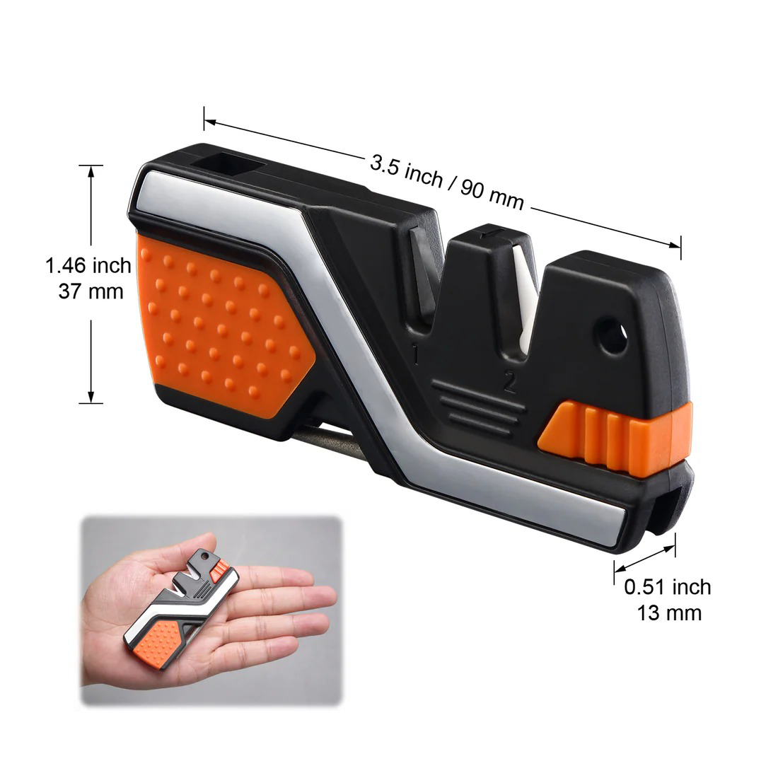 6-in-1 Knife Sharpener & Survival Tool – Multi-Functional Outdoor Companion