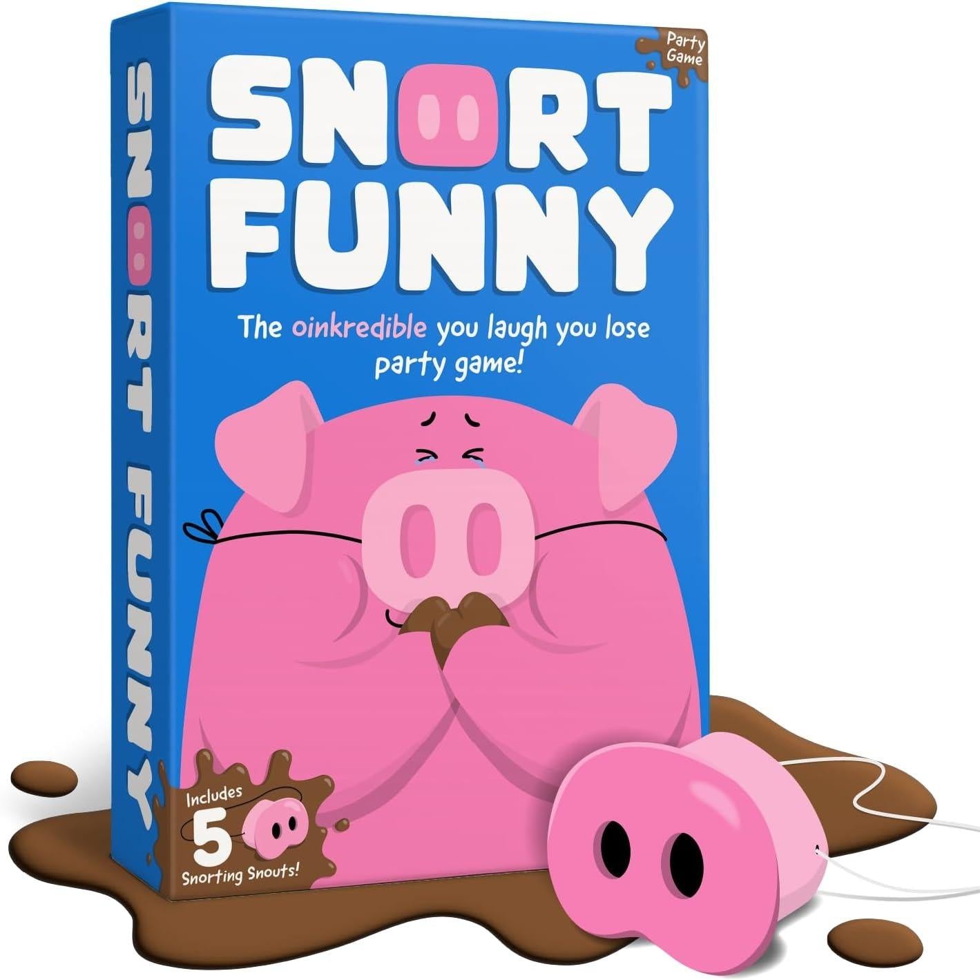 Snort Funny Party Game – Laugh-You-Lose Family Game for Kids & Adults