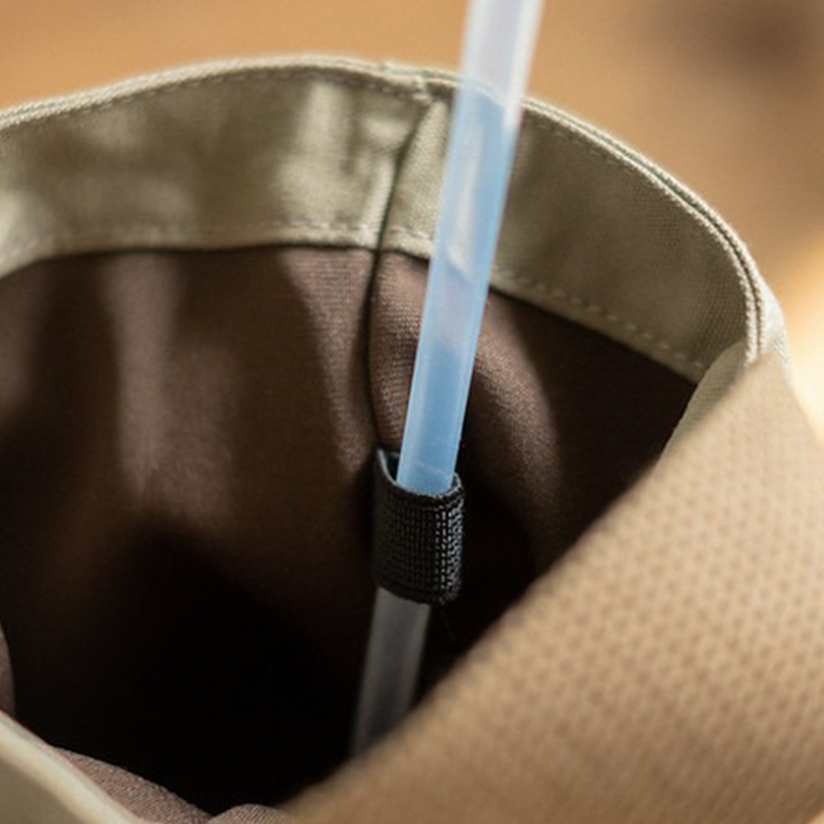 Insulated canvas beverage bag