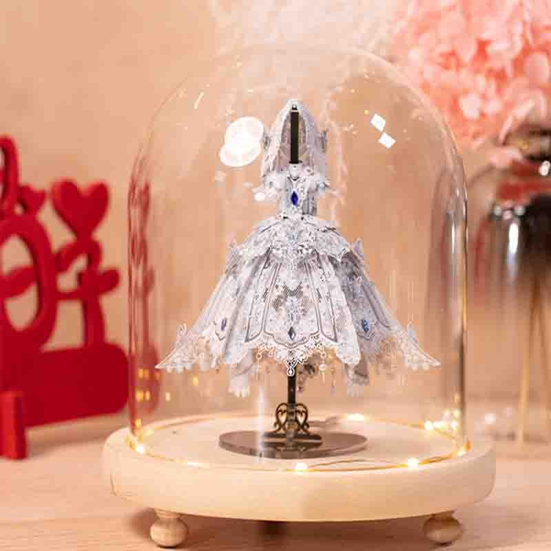Lolita Wedding Dress 3D Metal Puzzle – Intricate DIY Model Kit