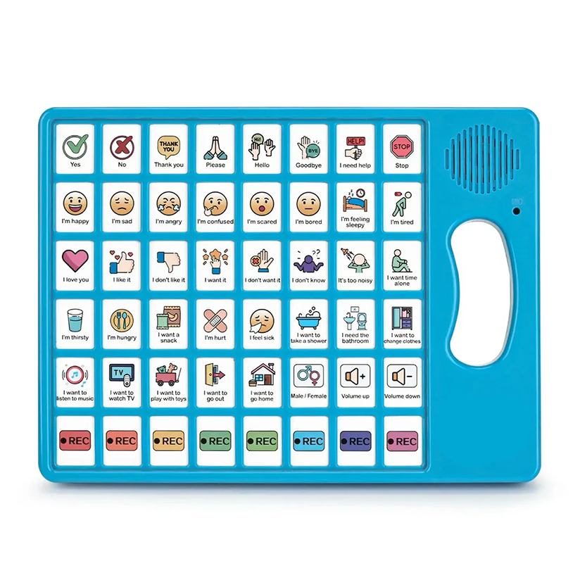 Communication boards are used for speech-supported language learning