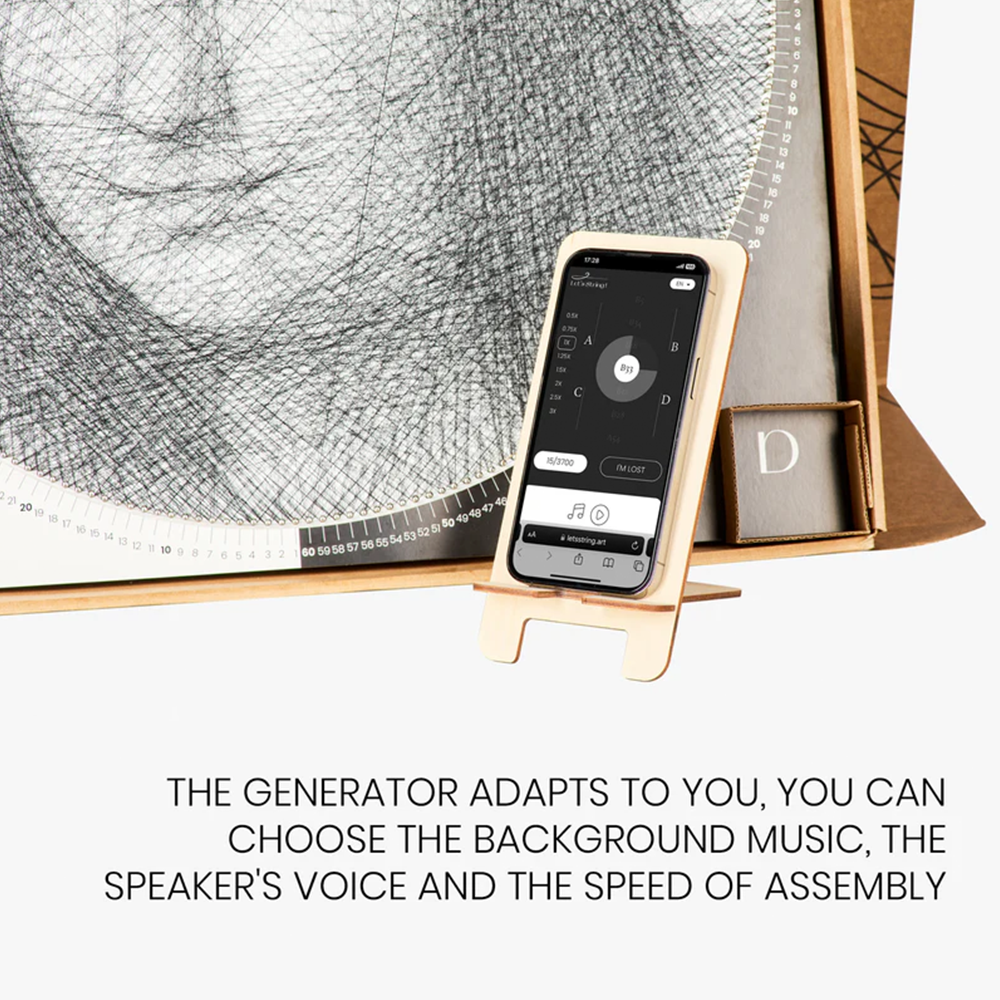 Handmade Creative Art Kit - Create paintings by wrapping silk threads