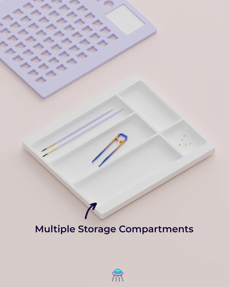 Double-layer magnetic storage box, suitable for accessories and brushes