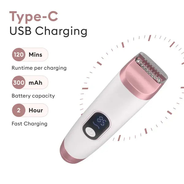 All-in-1 Women’s Trimmer & Epilator – Full Body Grooming Tool