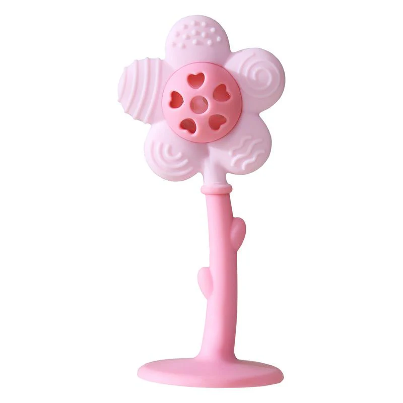 Baby Teether Rattle – 2-in-1 Silicone Teething & Soothing Toy