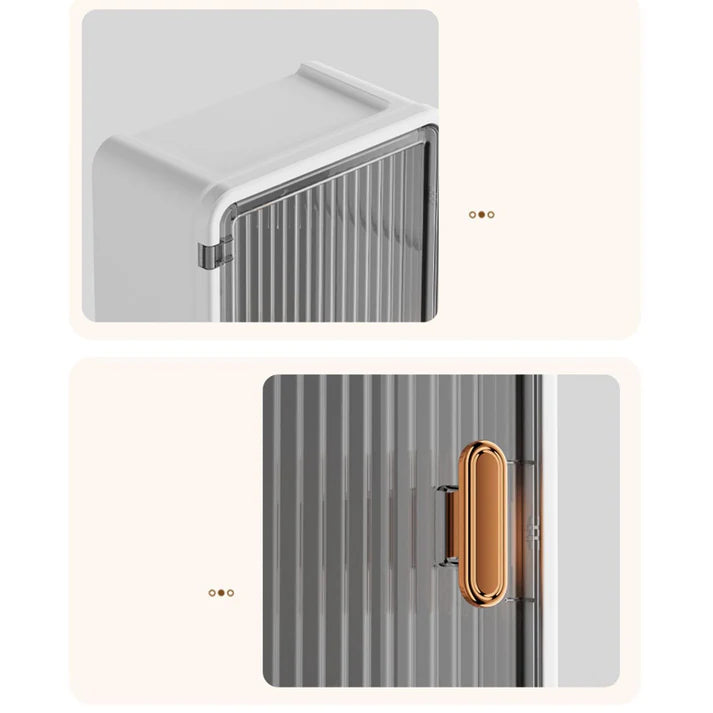 Multi-Functional Wall-Mounted Storage Cabinet with Tissue Box