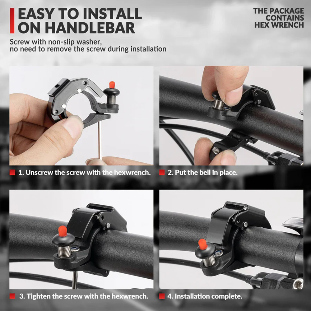 100dB Loud and Innovative Mini Bicycle Bell