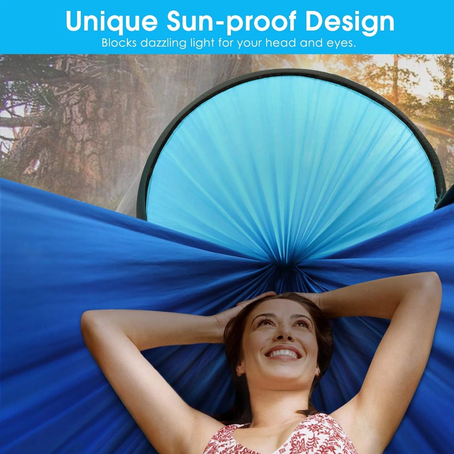 Portable Hammock with Mosquito Net, Perfect for Camping