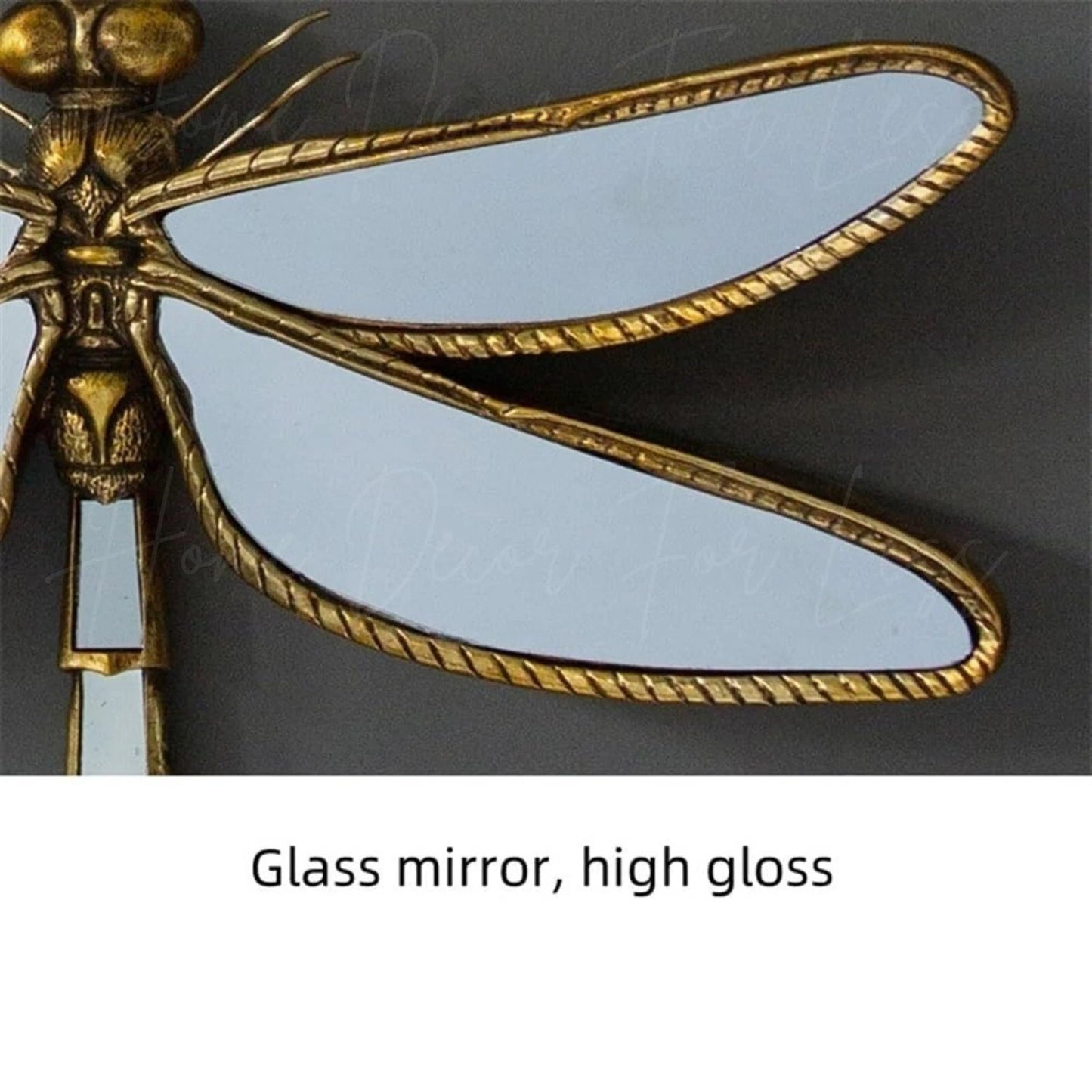 Bronze Antique Mirror Dragonfly Wall Decor Home Decoration