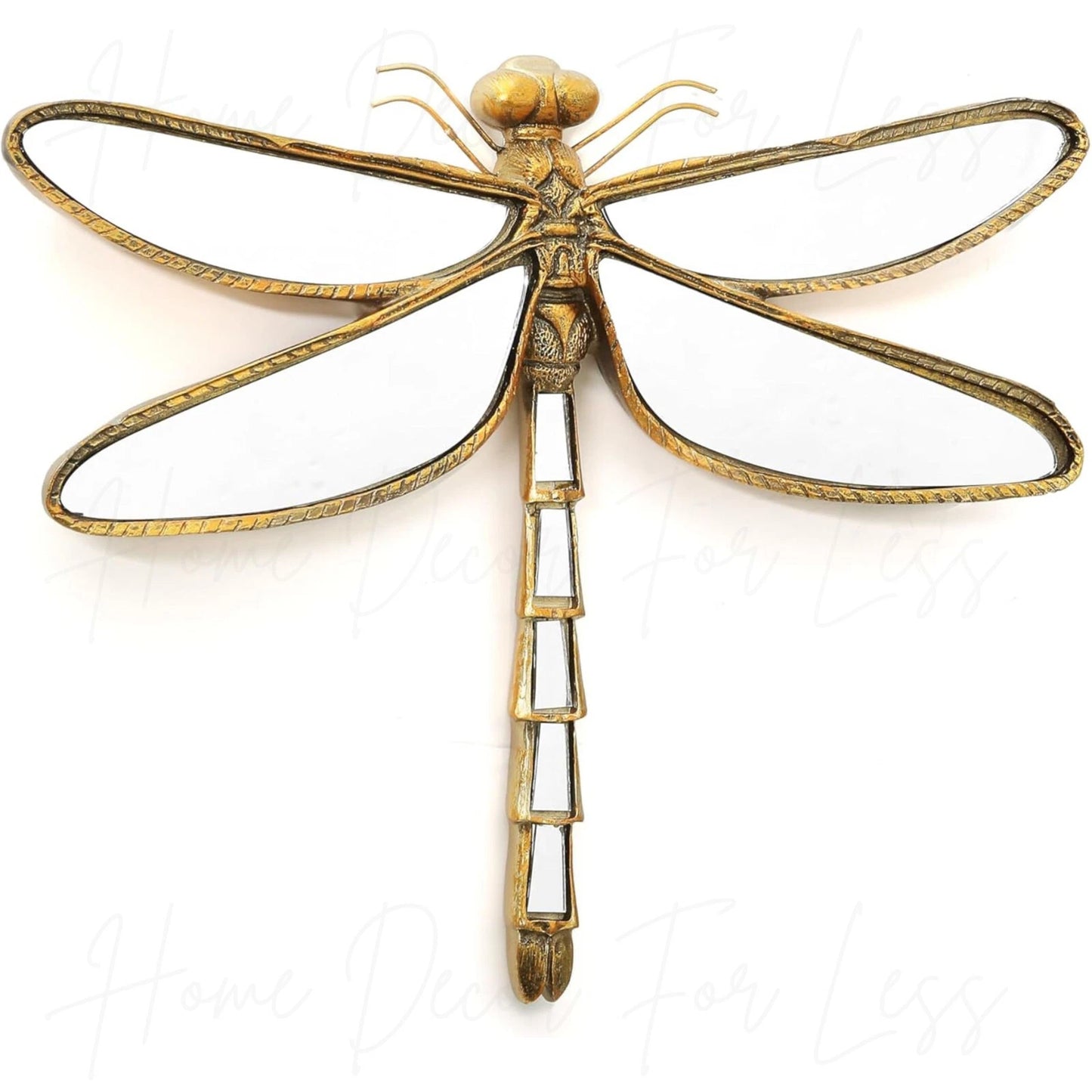 Bronze Antique Mirror Dragonfly Wall Decor Home Decoration