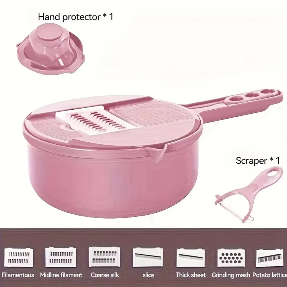 7-in-1 Multifunctional Vegetable Cutter/Slicer/Grazor Kitchen Tool