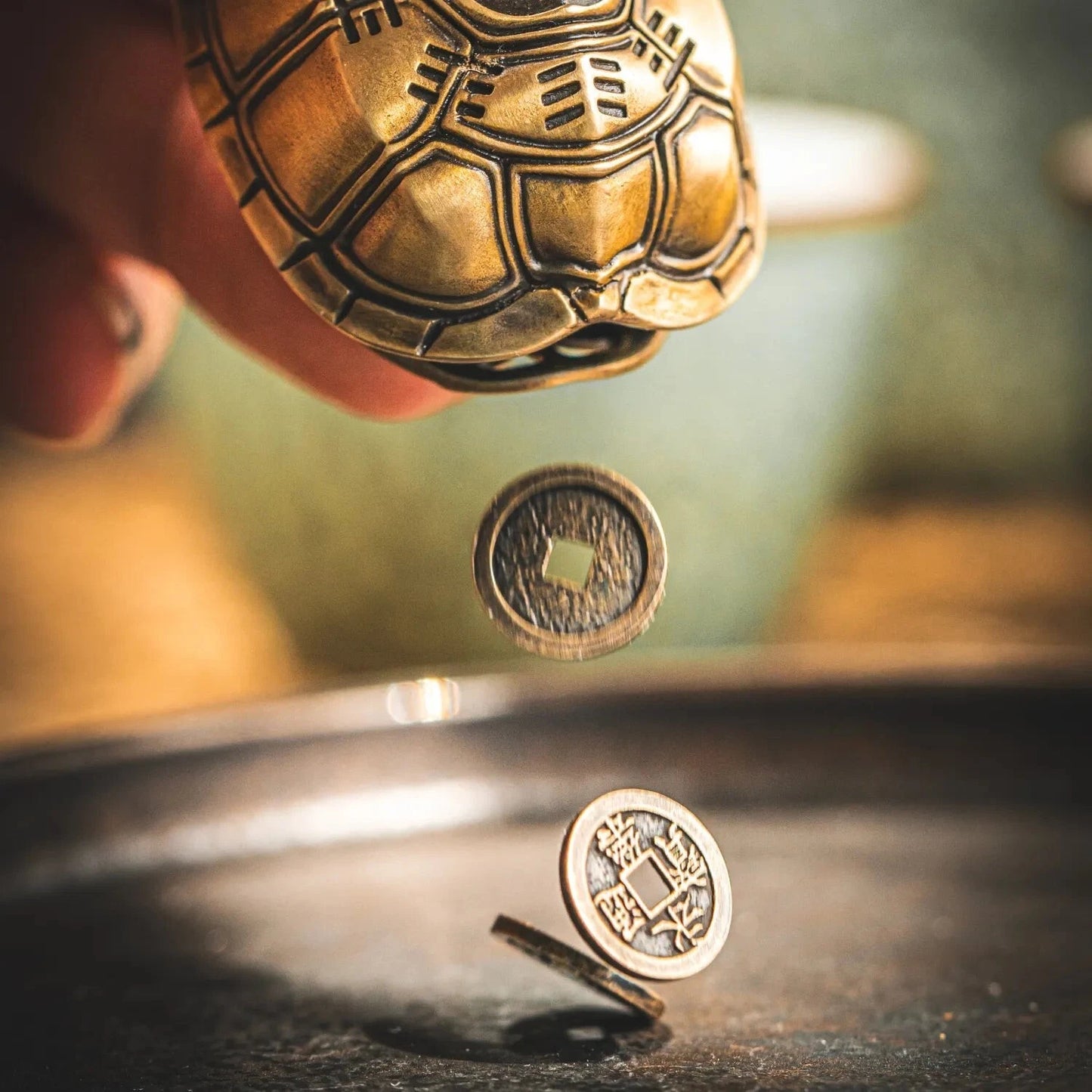 Turtle Shell Divination Decision Maker Lucky Turtle Figurine