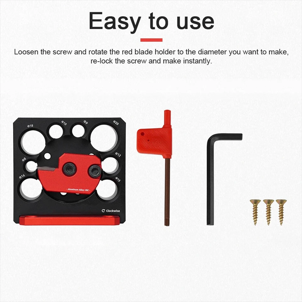 Electric Drill Milling Dowel Round Rod Auxiliary Tool Woodworking Tool 8mm-20mm