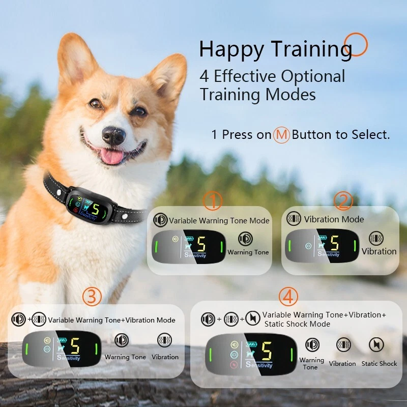 Automatic Dog Anti-Bark Collar | Waterproof Bark Control with Smart Training Features
