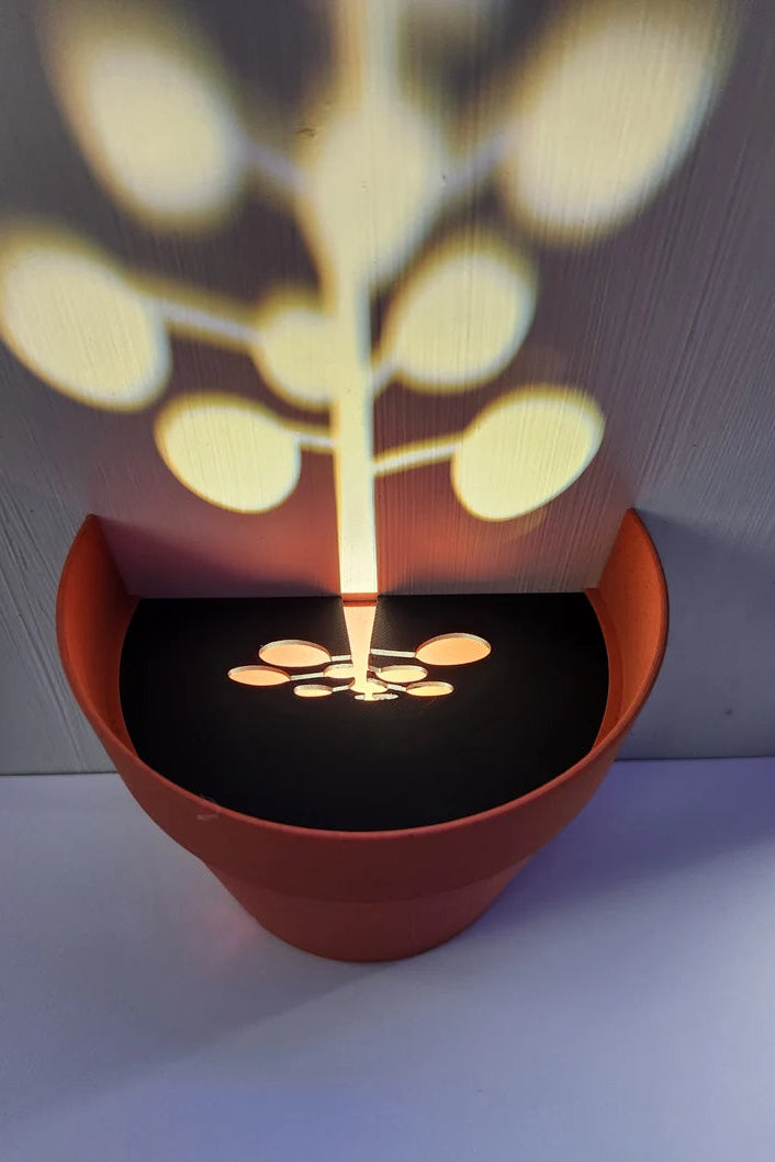 Light Projection Planter — 3D-Printed Creative Shadow &amp; Light Flower Pot