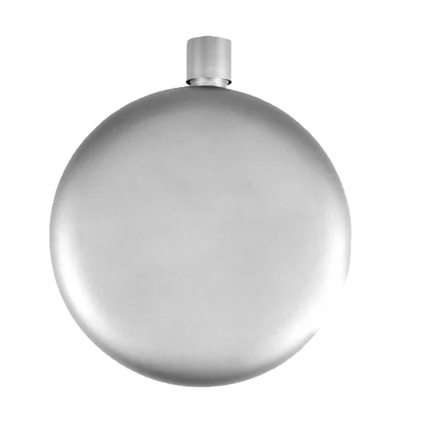 Pure Titanium Mini Flask: A stylish carrying bottle for whiskey and spirits
