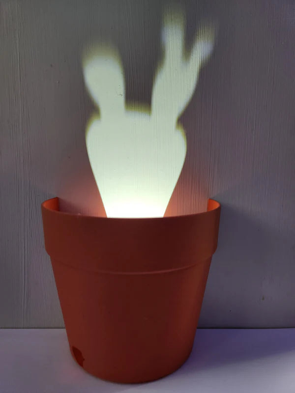 Light Projection Planter — 3D-Printed Creative Shadow &amp; Light Flower Pot