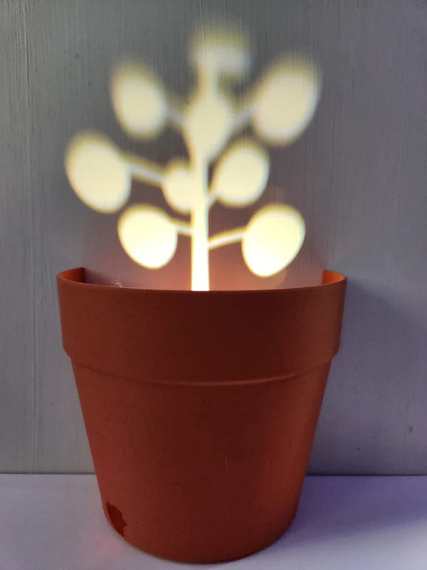 Light Projection Planter — 3D-Printed Creative Shadow &amp; Light Flower Pot